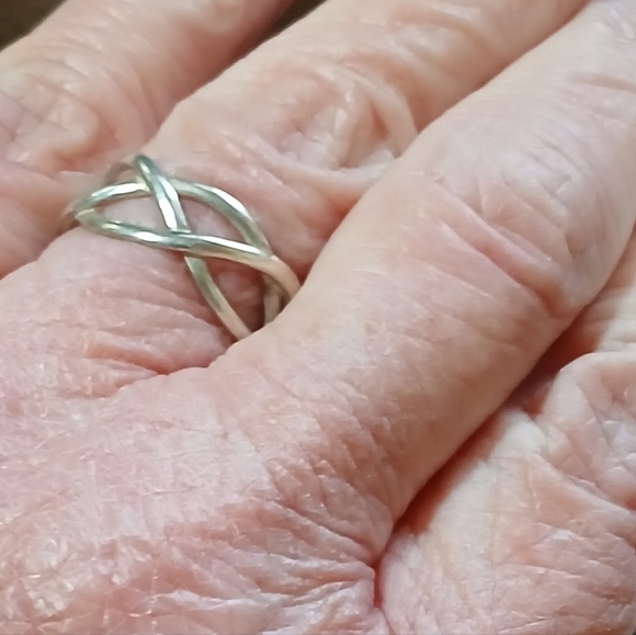 3 Strand Weave 925 Sterling Silver Ring💎 - Picture 7 of 9